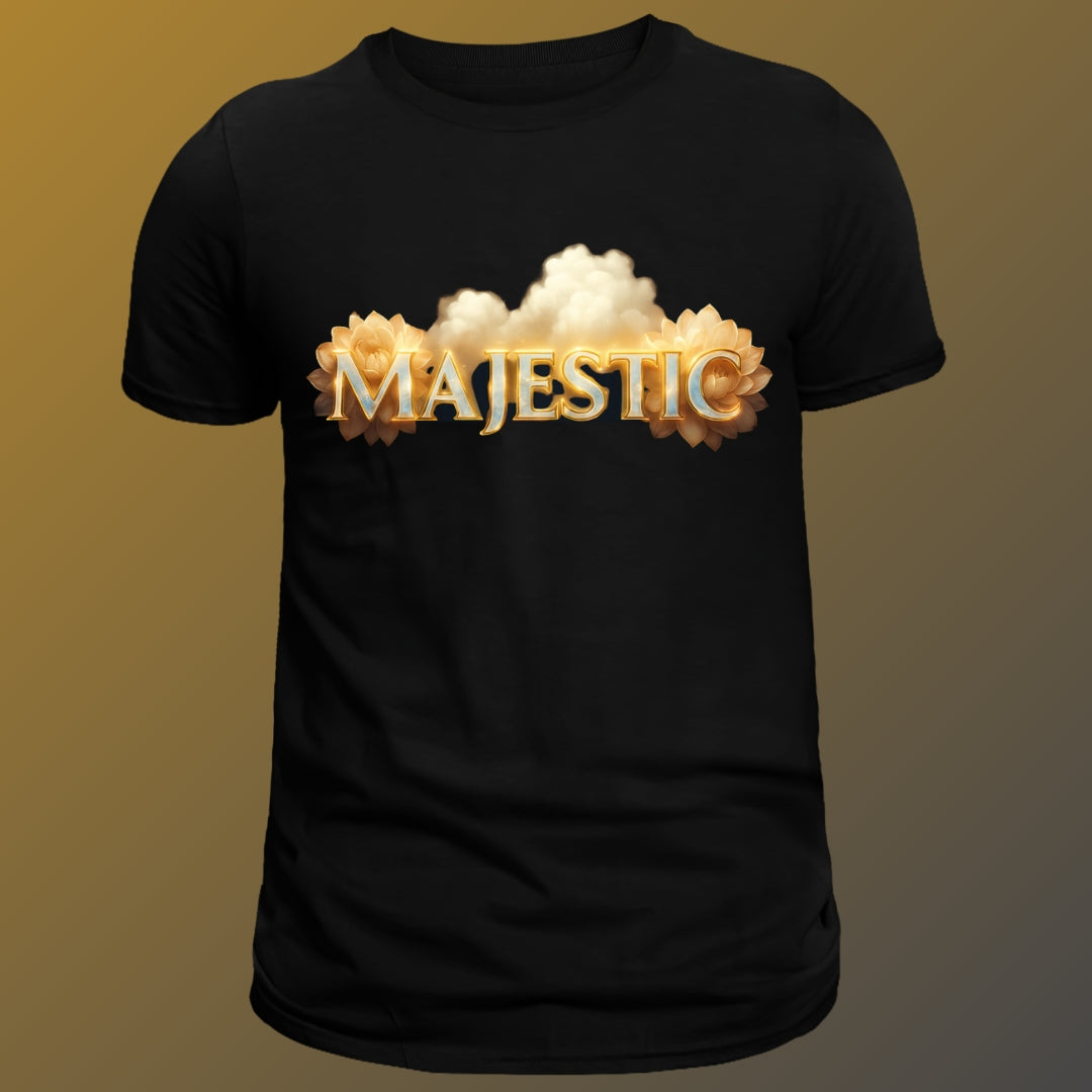 Majestic Stylez and Fashion - Gold Luxury Floral Tshirt